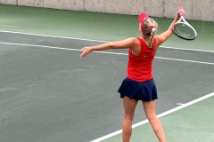 Junior, Addie Williams played tough all day long