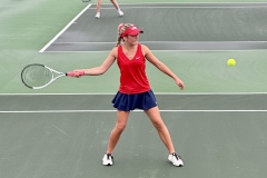 Junior, Addie Williams prepares for a solid return against Temple
