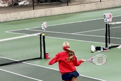 Dender gets in position to make a play on the ball
